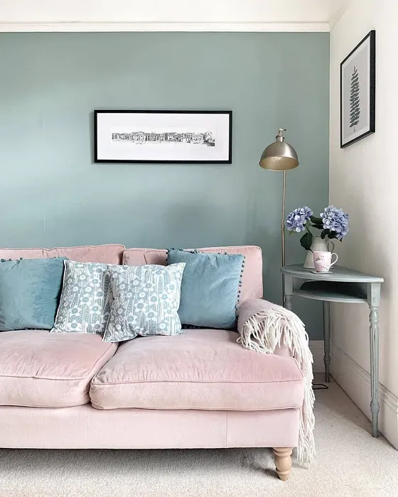 Farrow and Ball Dix Blue accent wall color