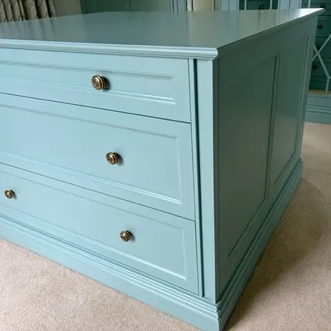 Dix Blue painted dresser interior idea