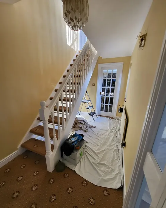 Farrow and Ball Dorset Cream stairs paint