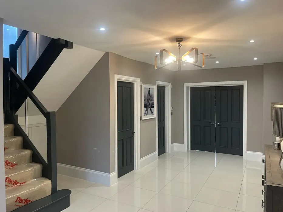 Farrow and Ball Dove Tale hallway 