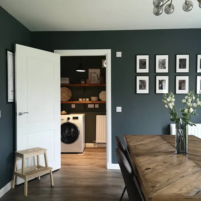 Farrow and Ball Down Pipe dining room paint