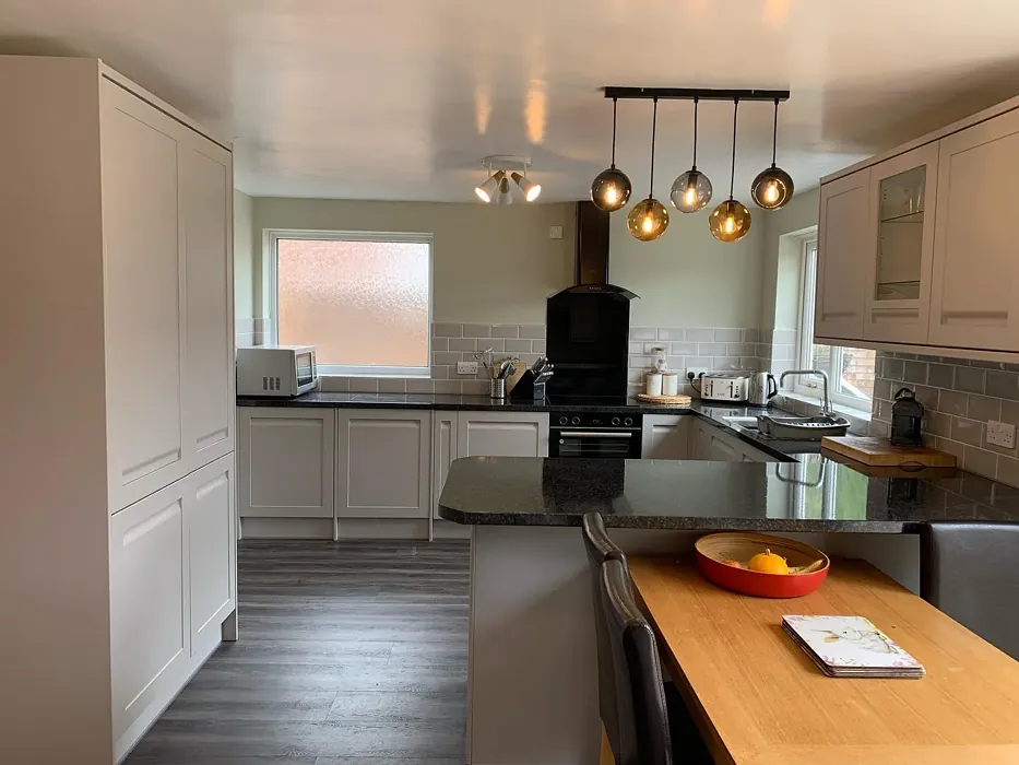 Farrow and Ball Eddy kitchen interior