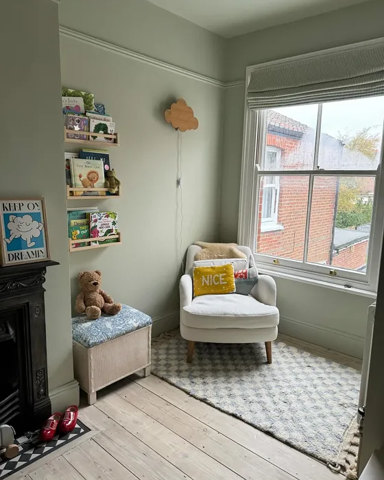 Farrow and Ball Eddy victorian kids' room paint review