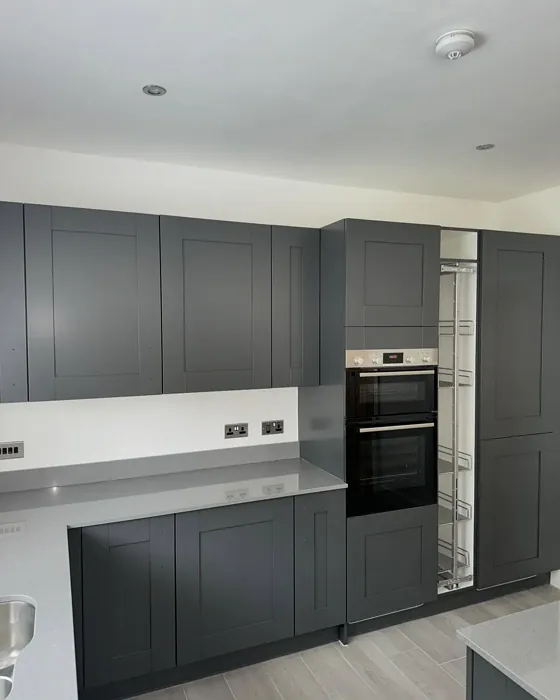 Hopper Head dark kitchen cabinets paint review