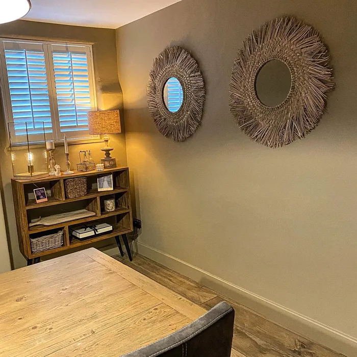 Light Gray boho dining room 