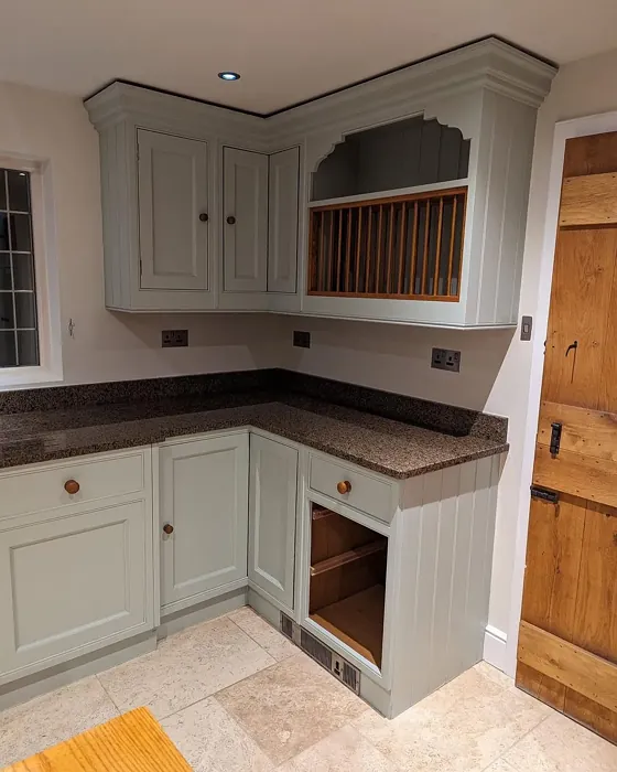 Farrow and Ball Mizzle kitchen cabinets color