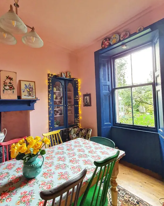 Nancy's Blushes eclectic dining room 