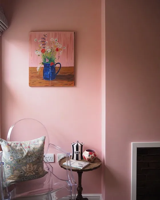Farrow and Ball Nancy's Blushes 278 living room