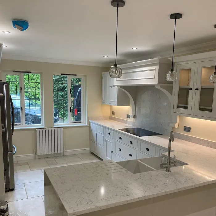 Farrow and Ball New White kitchen interior