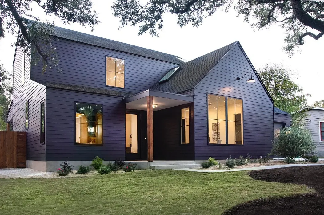 Farrow and Ball Paean Black house exterior paint