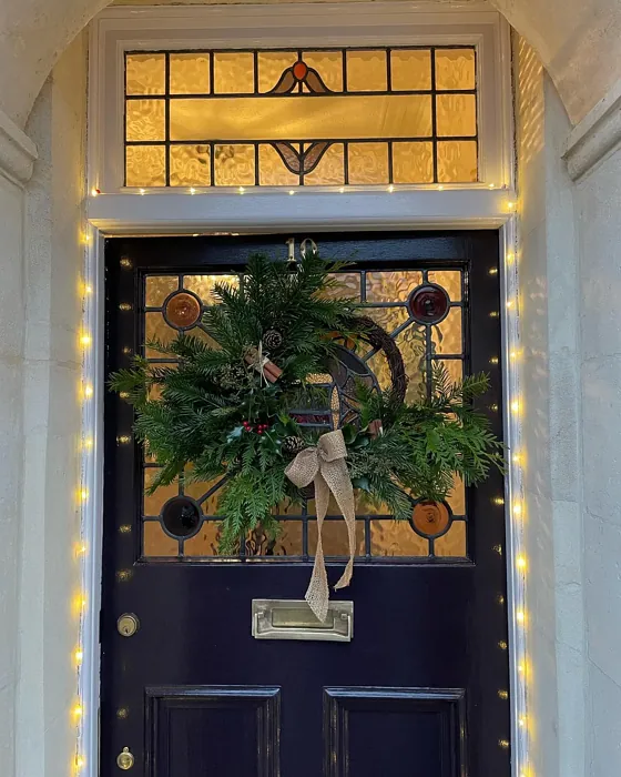 Farrow and Ball Paean Black front door color