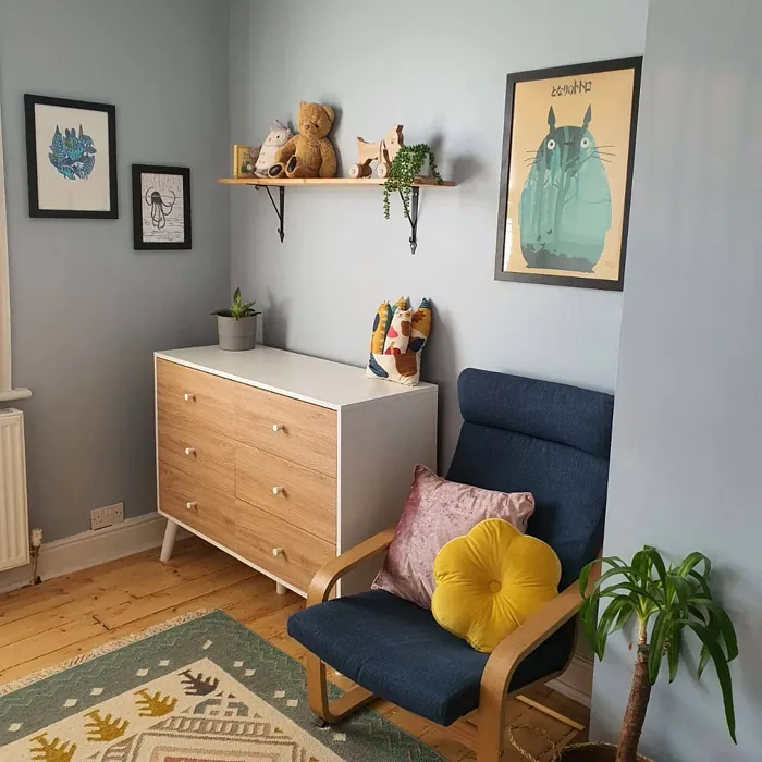 Blue kids room Farrow and Ball Parma Gray