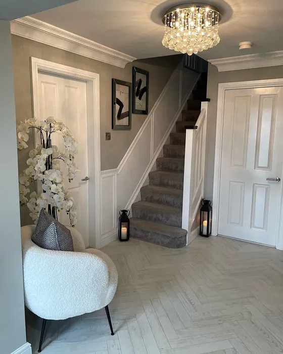 Farrow and Ball Pavilion Gray 242 entry hallway