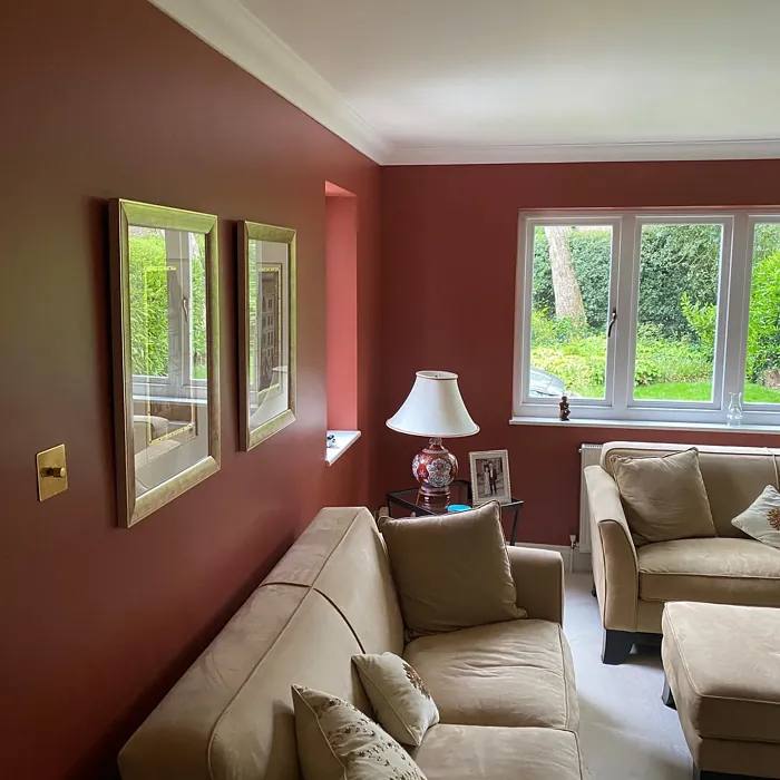 Farrow and Ball Picture Gallery Red 42 living room