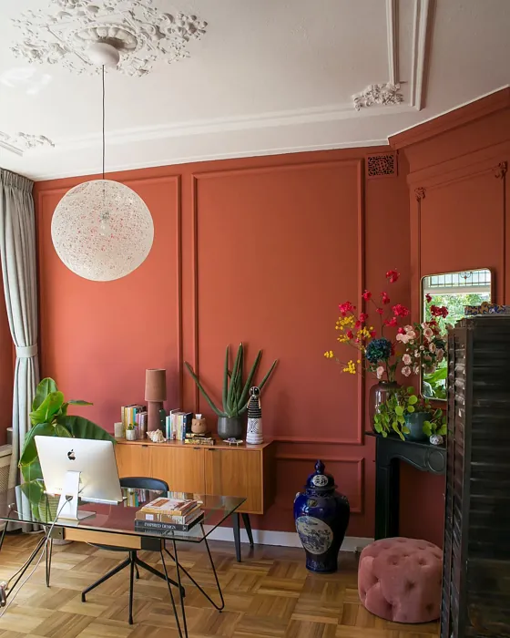 Farrow and Ball Picture Gallery Red 42 home office