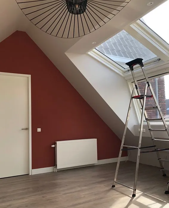 Farrow and Ball Picture Gallery Red 42 accent wall