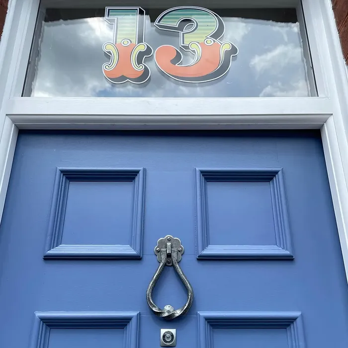 Farrow and Ball Pitch Blue front door 