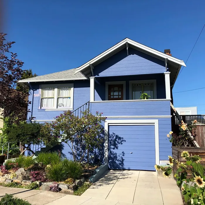 Farrow and Ball Pitch Blue house exterior paint