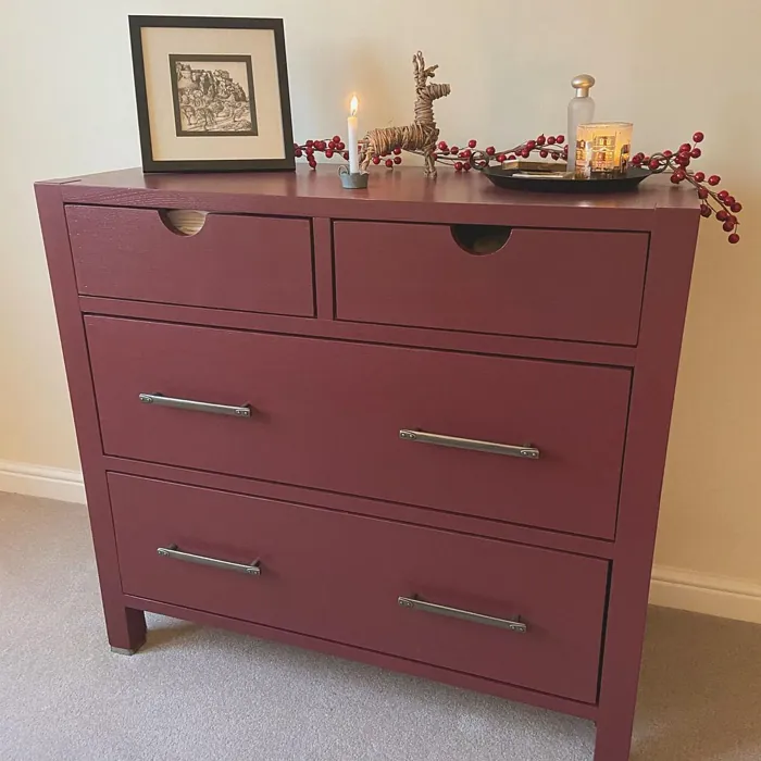 Farrow and Ball Preferenced Red 297 painted furniture