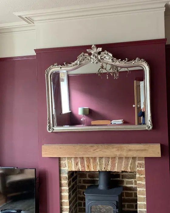 Farrow and Ball Preferenced Red 297 living room