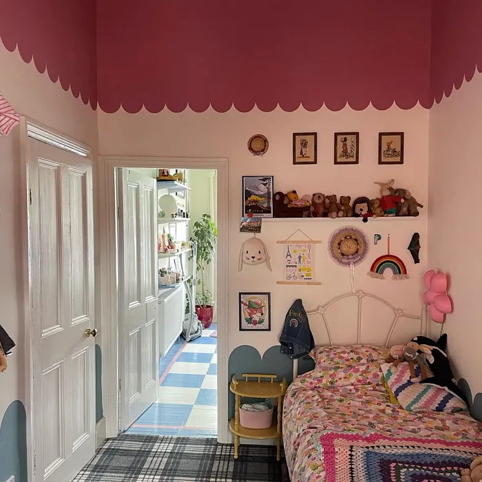 Farrow and Ball Rangwali kids' room ceiling