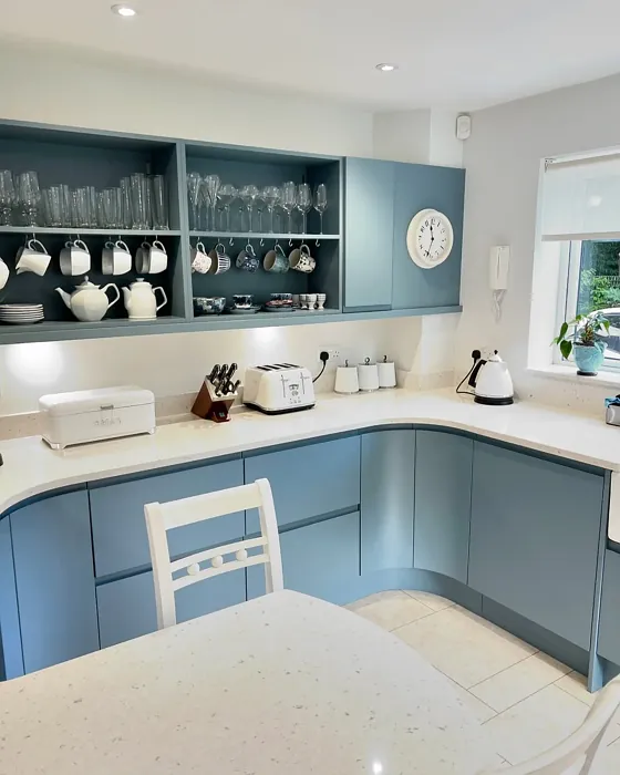 Selvedge kitchen cabinets color