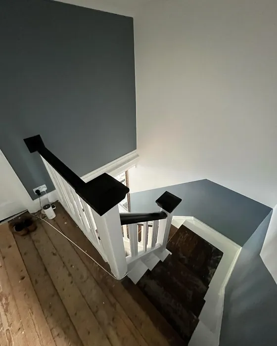 Farrow and Ball Selvedge stairs color-block