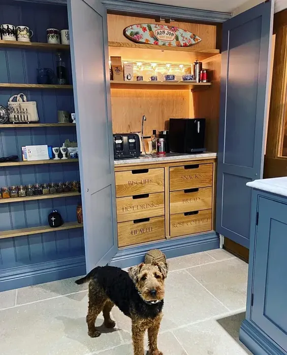 Farrow and Ball Selvedge 306 kitchen cabinets