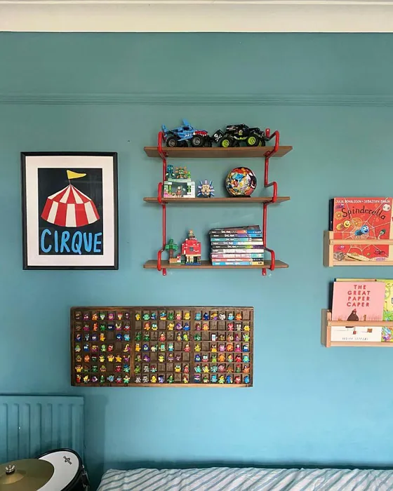 Farrow and Ball Stone Blue 86 kids room