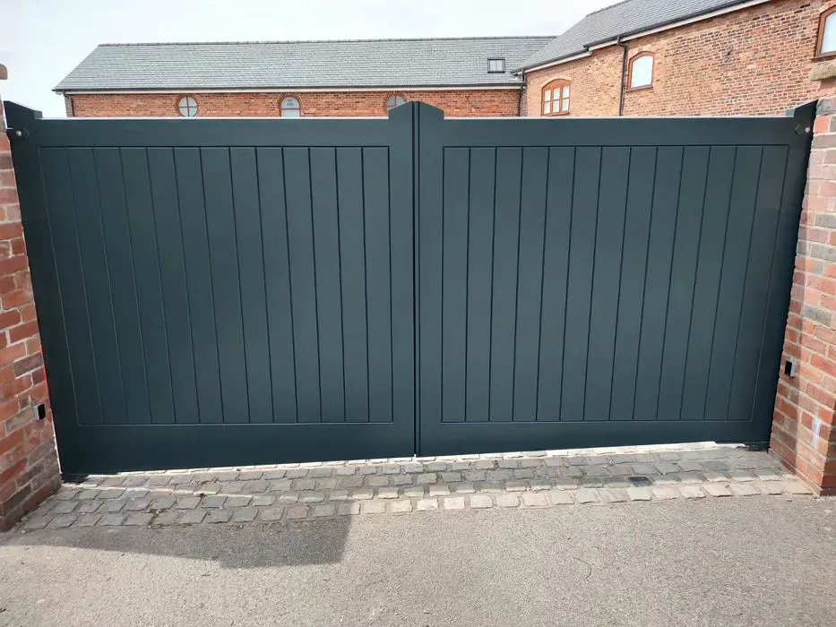 Farrow and Ball Studio Green 93 painted gates