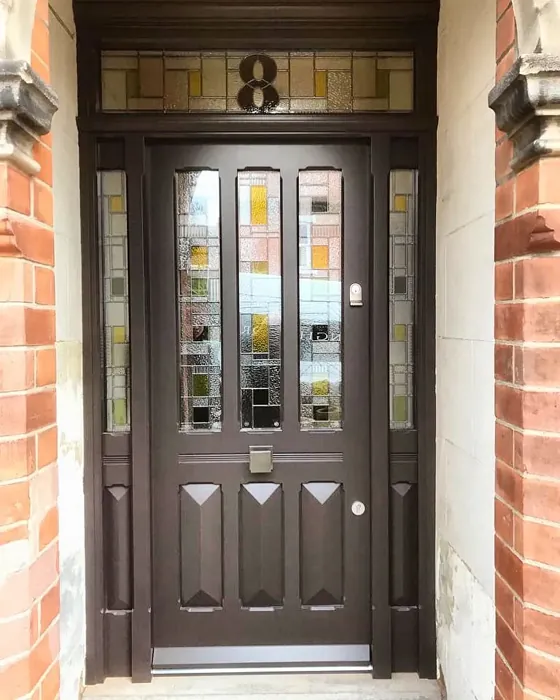 Farrow and Ball Tanner's Brown front door 