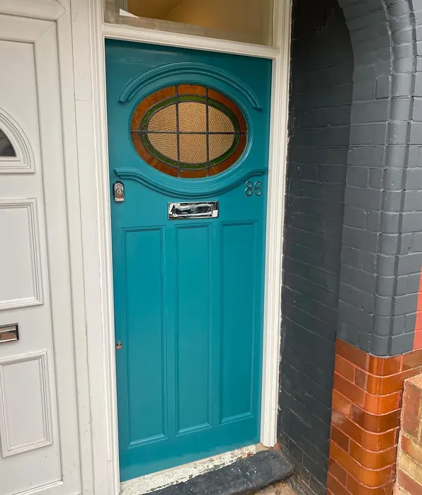 Farrow and Ball Vardo front door color review