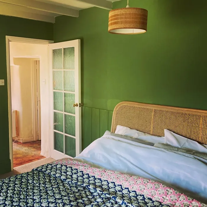 Yeabridge Green boho bedroom paint