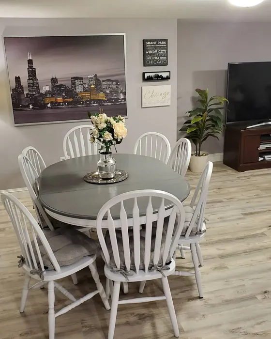 Sherwin Williams Fashionable Gray dining room review