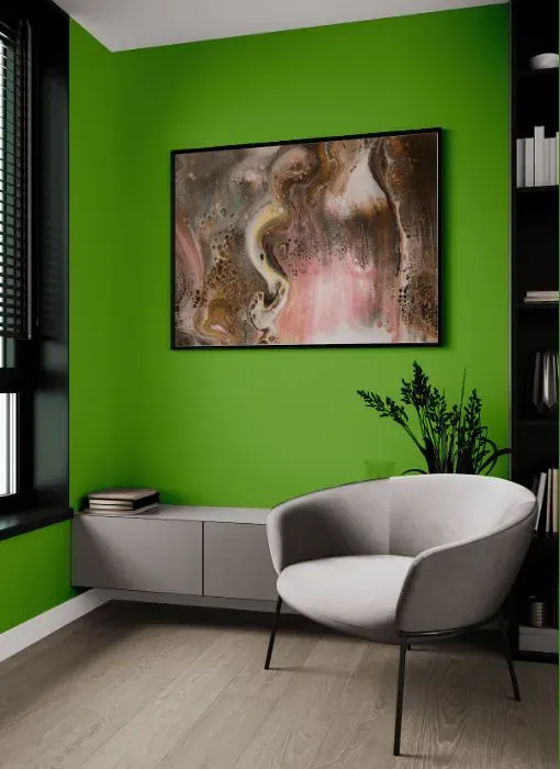 Sherwin Williams Festival Green living room