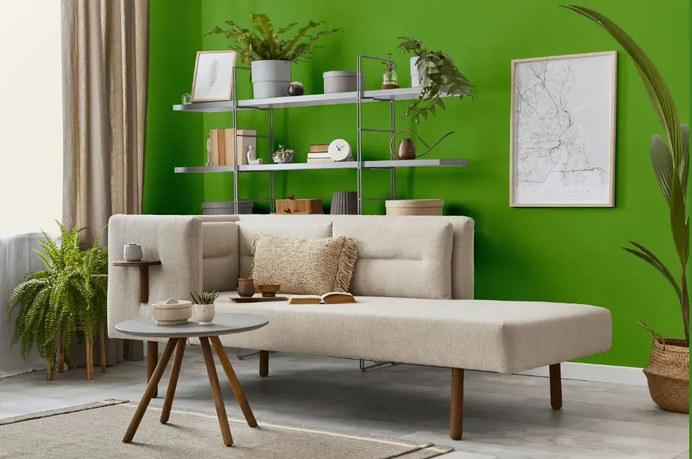 Sherwin Williams Festival Green living room