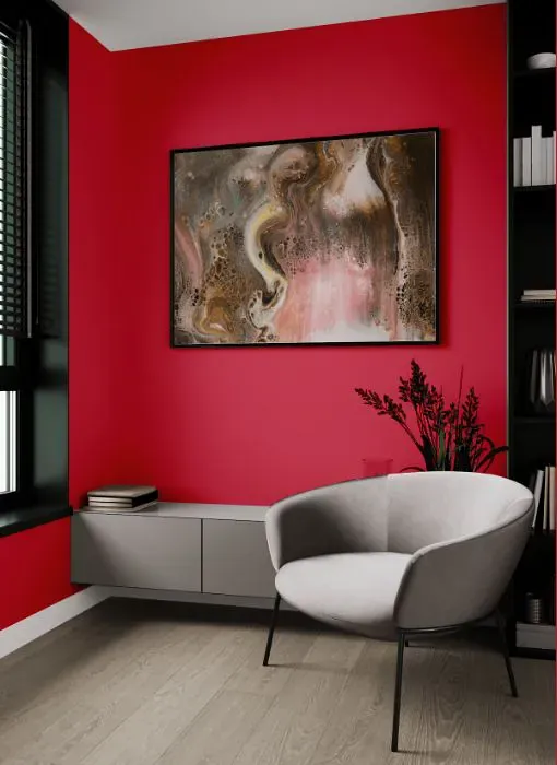 Sherwin Williams Feverish Pink living room