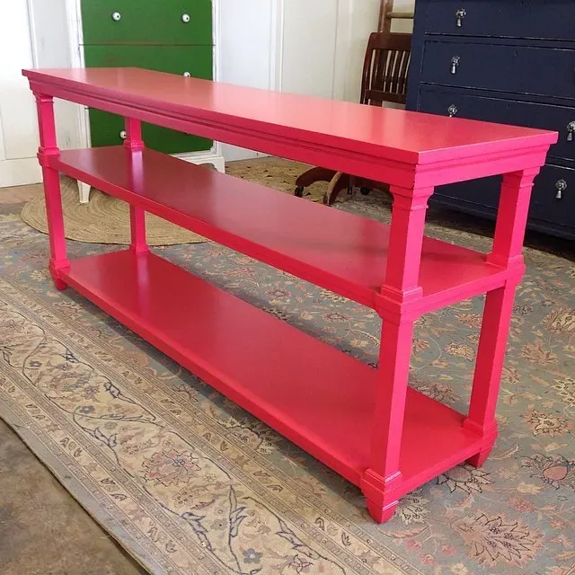Feverish Pink painted furniture 