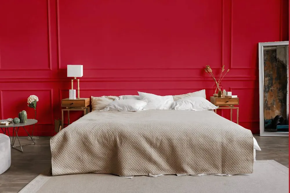 Sherwin Williams Feverish Pink bedroom