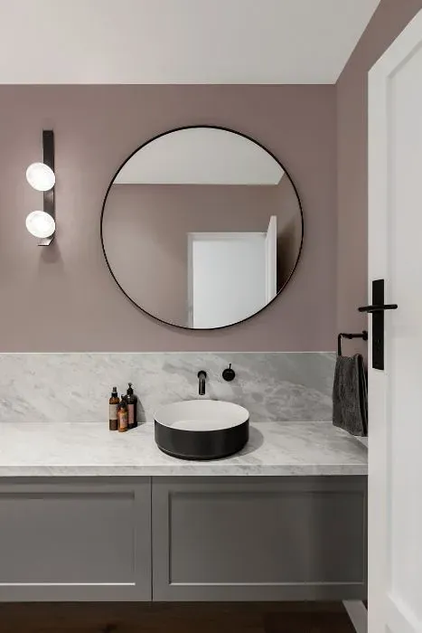 Sherwin Williams Flexible Gray minimalist bathroom