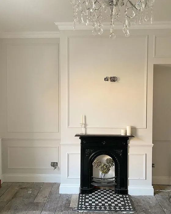 Little Greene French Grey Pale living room fireplace color review