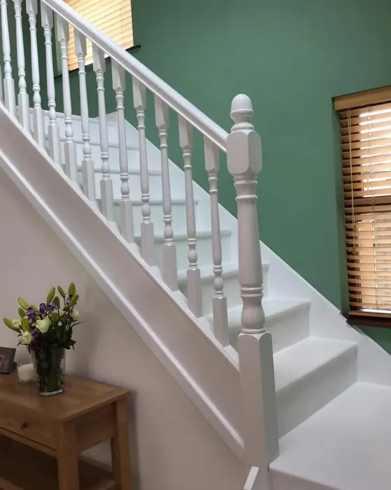 Dulux Fresh Sage stairs photo