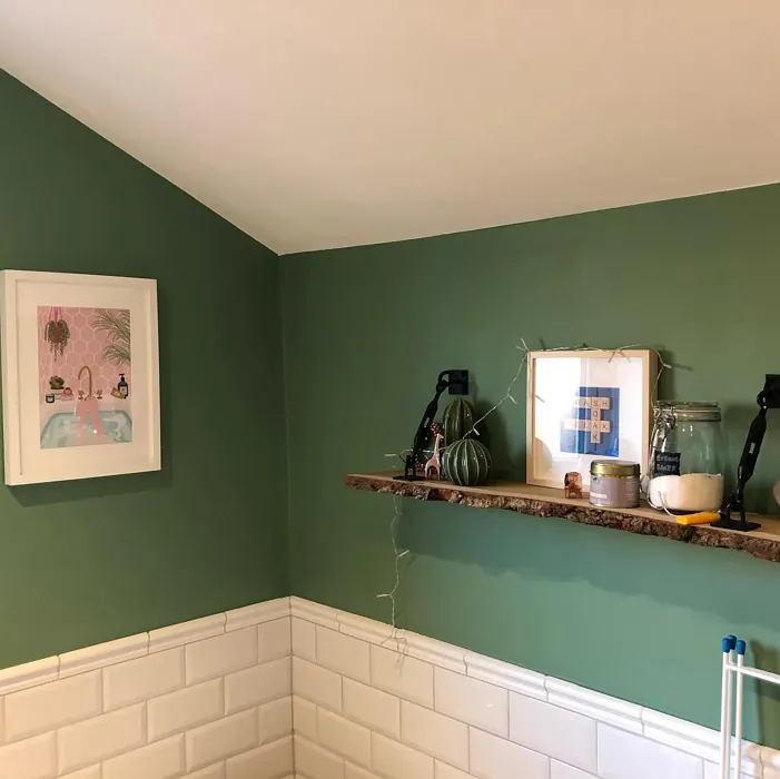 Dulux Fresh Sage bathroom makeover