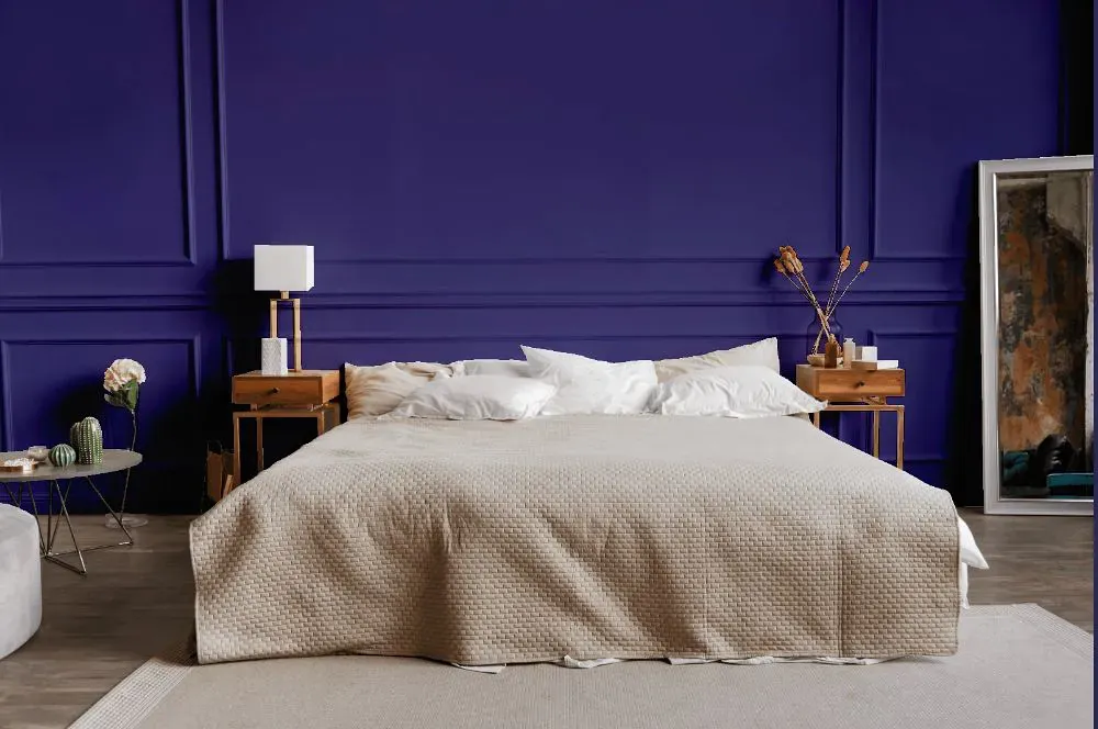 Sherwin Williams Fully Purple bedroom