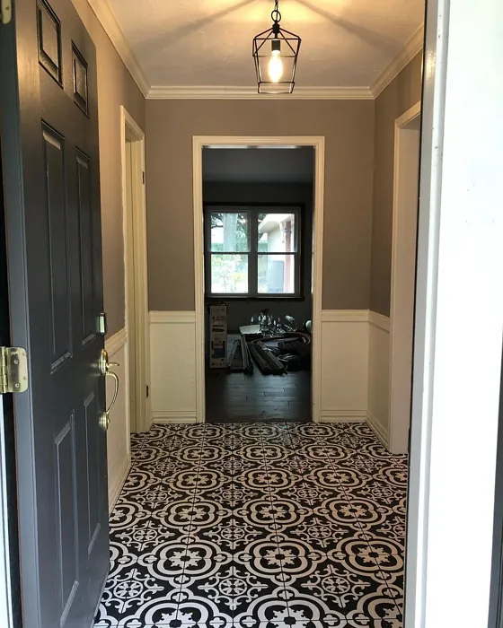 Sherwin Williams Functional Gray hallway color review