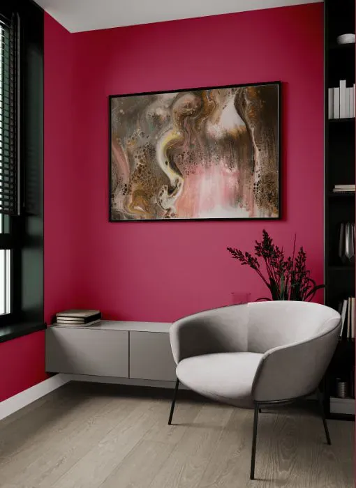 Sherwin Williams Gala Pink living room
