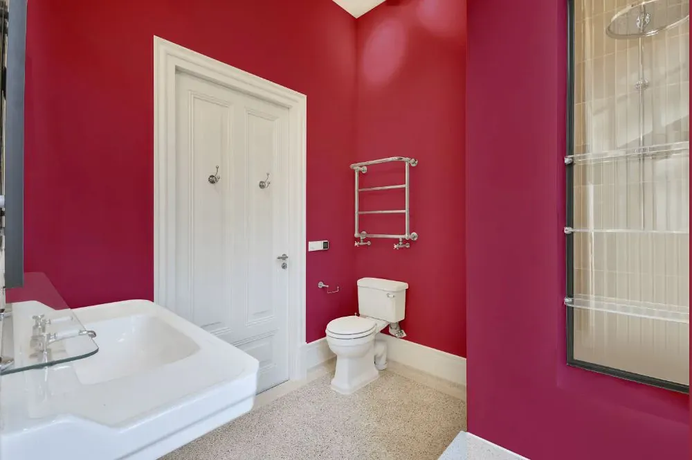 Sherwin Williams Gala Pink bathroom