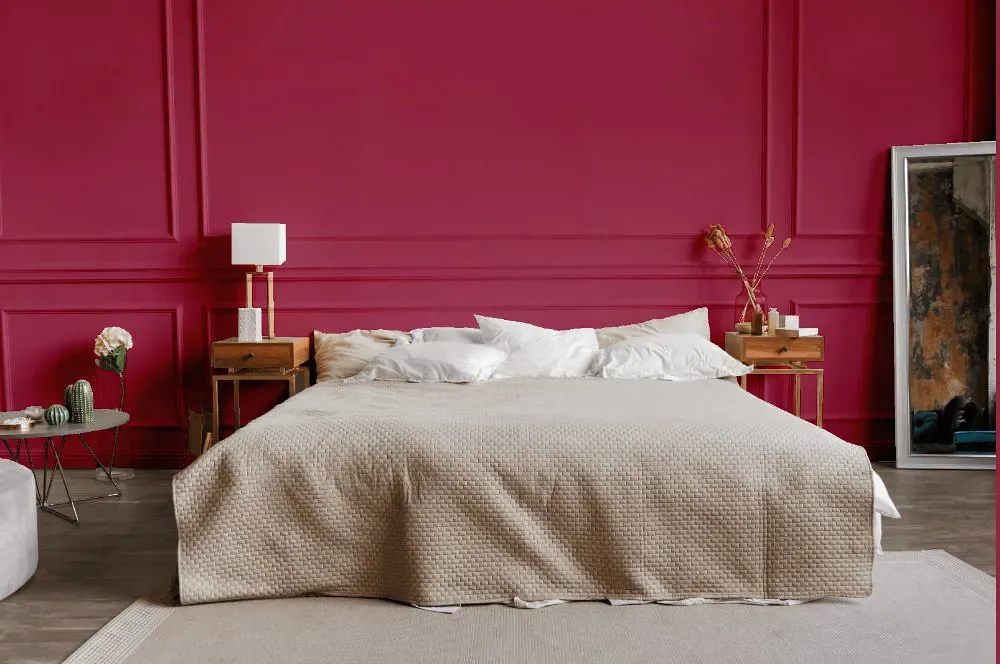 Sherwin Williams Gala Pink bedroom