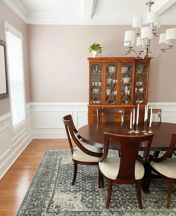 Sherwin Williams Glamour dining room paint review