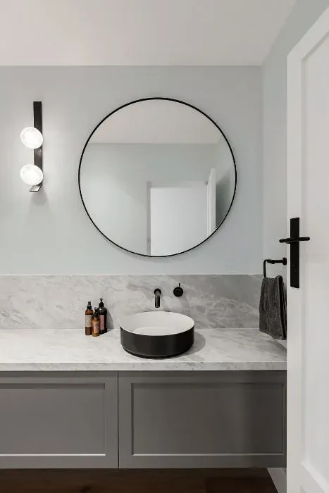 Sherwin Williams Glass Bead minimalist bathroom